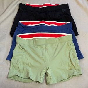 Women's tracks miss lane 5 Athletic Shorts lot size large green blue black